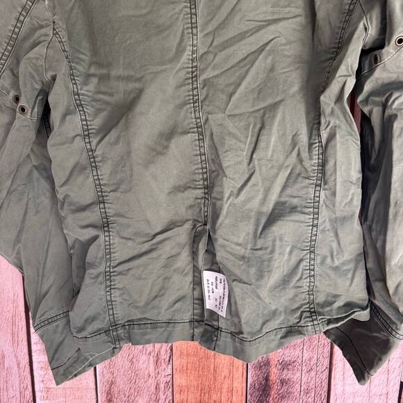 Diesel Military Utility Jacket Army Green Cotton Casual Classic Pockets Large - Picture 6 of 9